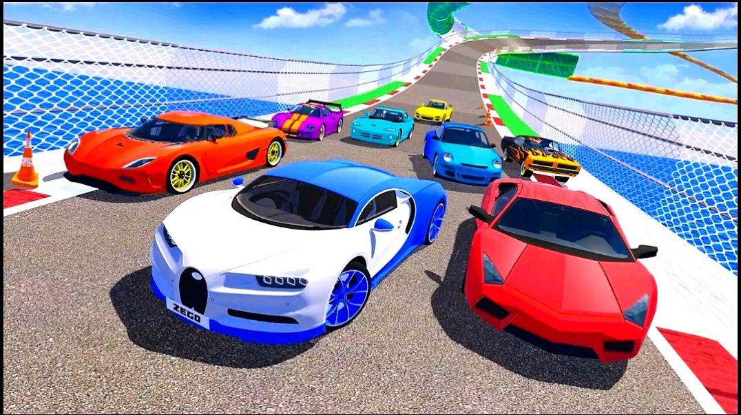 ⁣🥰Superhero Car Stunt Mega Ramps Racing 2026 | Impossible GT Car Driving 3D Android Gameplay #[120012