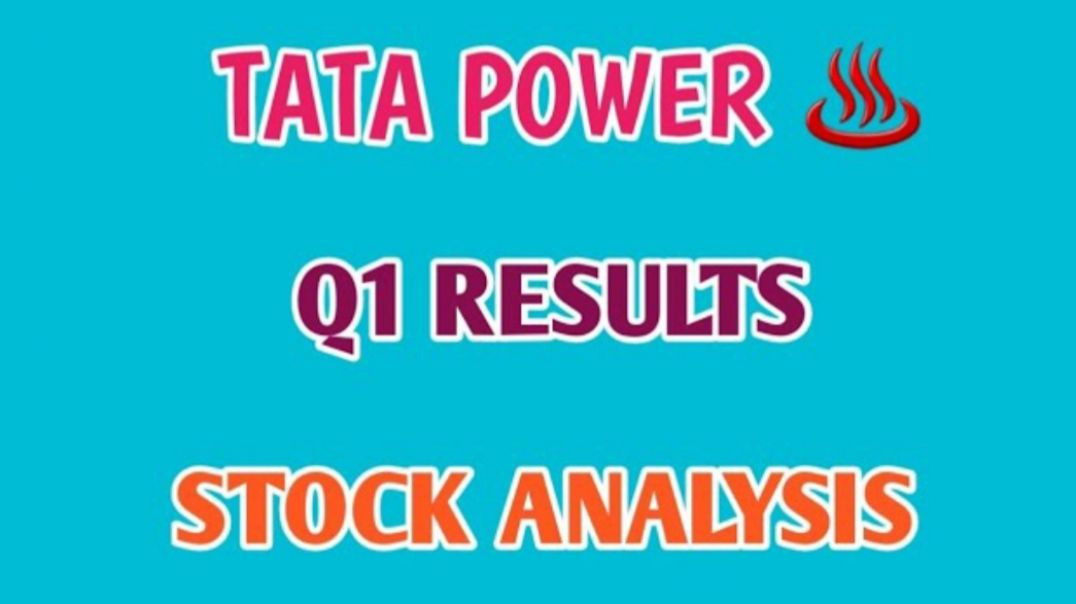 ⁣TATA POWER Q1 RESULTS 2024🔷️TATA POWER STOCK ANALYSIS🔷️TATA POWER🔷️Q1 RESULTS @ STOCK MARKET PLANNER
