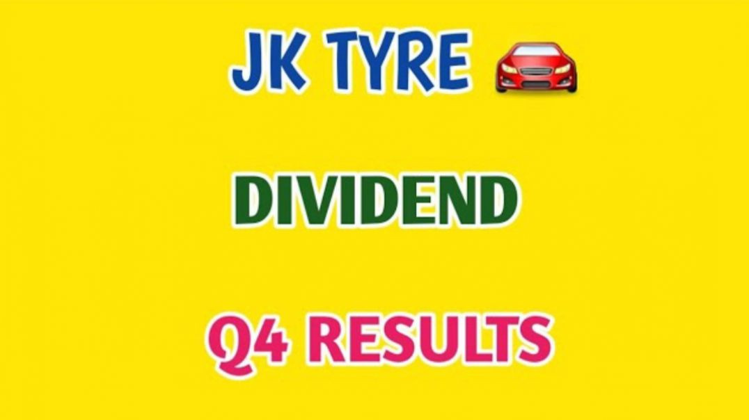 ⁣JK TYRE Q4 RESULTS🍀JK TYRE STOCK🔴Q4 RESULTS⚡DIVIDEND🔷️STOCK MARKET @ STOCK MARKET PLANNER