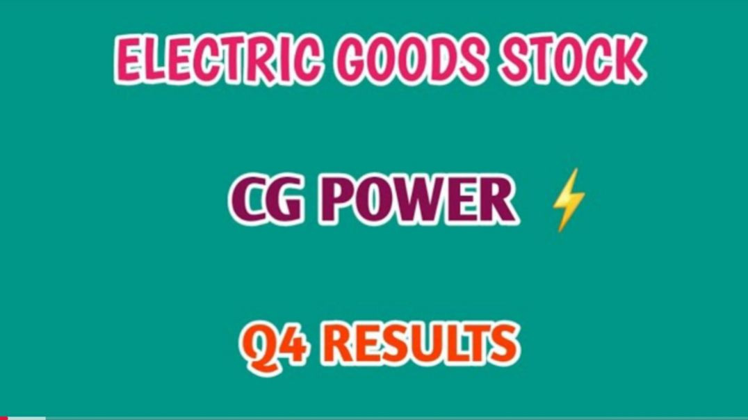 ⁣CG POWER Q4 RESULTS💥CG POWER⚡Q4 RESULTS🔴STOCK MARKET @ STOCK MARKET PLANNER