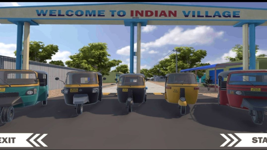 ⁣Indian auto 🛺 rickshaw simulator indian rikshaw gameplay