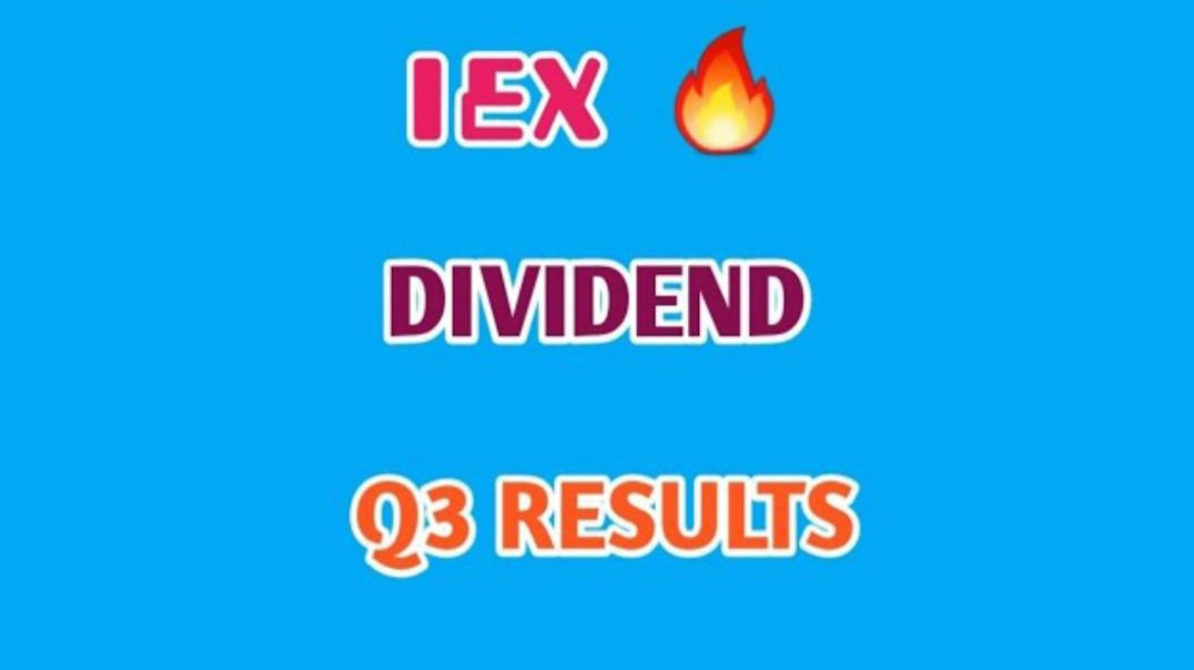 ⁣IEX Q3 RESULTS🔴IEX💥Q3 RESULTS🔥INTERIM DIVIDEND🔷️IEX SHARE @ STOCK MARKET PLANNER