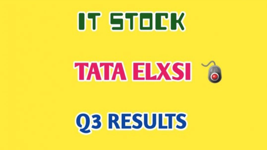 ⁣TATA ELXSI Q3 RESULTS🔴TATA ELXSI💥Q3 RESULTS🔷️TATA ELXSI SHARE @ STOCK MARKET PLANNER