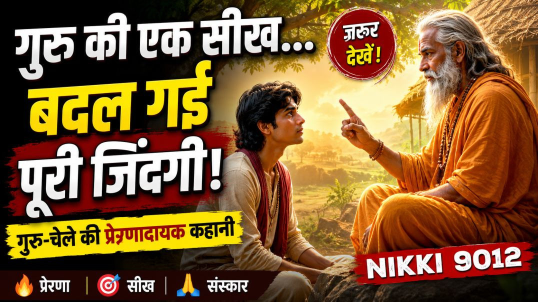 गुरु ने चेले को दी ऐसी सीख कि बदल गई पूरी जिंदगी | Guru Chela Ki Prernadayak Kahani | Nikki 9012