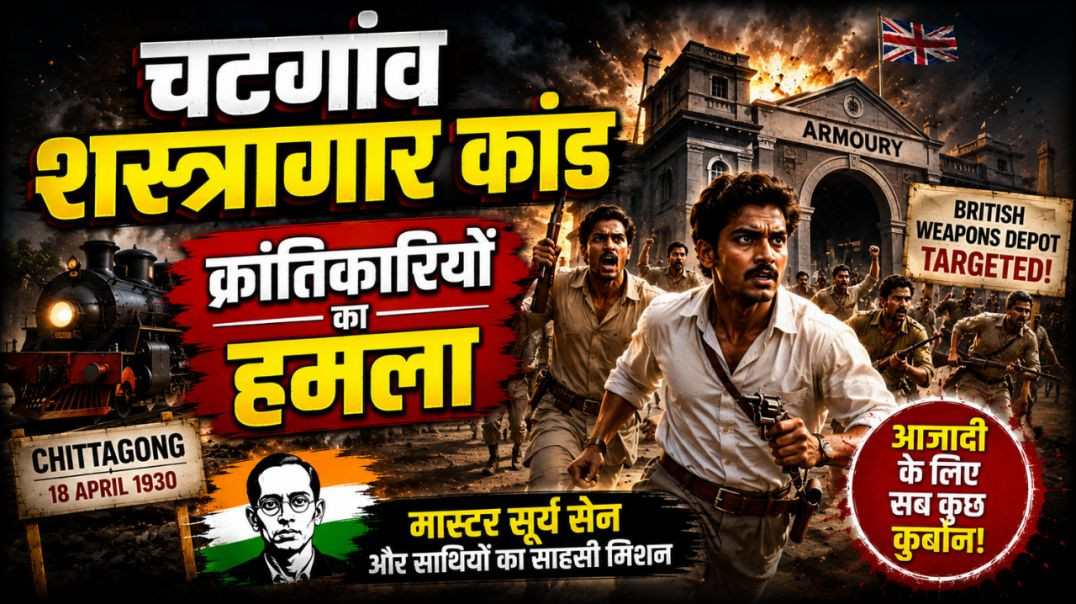 ⁣Chittagong Armoury Raid 🇮🇳⚔️ | Krantikariyon Ka Shaurya Bhara Hamla | Surya Sen Story 🔥 | #shorts