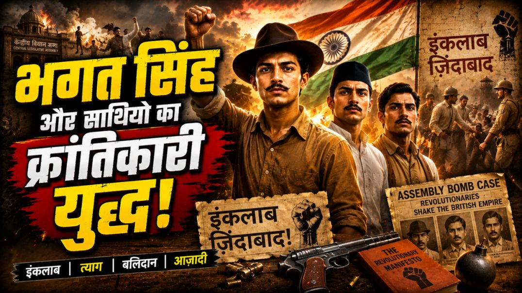 ⁣Bhagat Singh Aur Saathiyon Ki Kranti ⚔🔥 | British Raj Ka Sabse Bada Challenge 🇮🇳 | #shorts