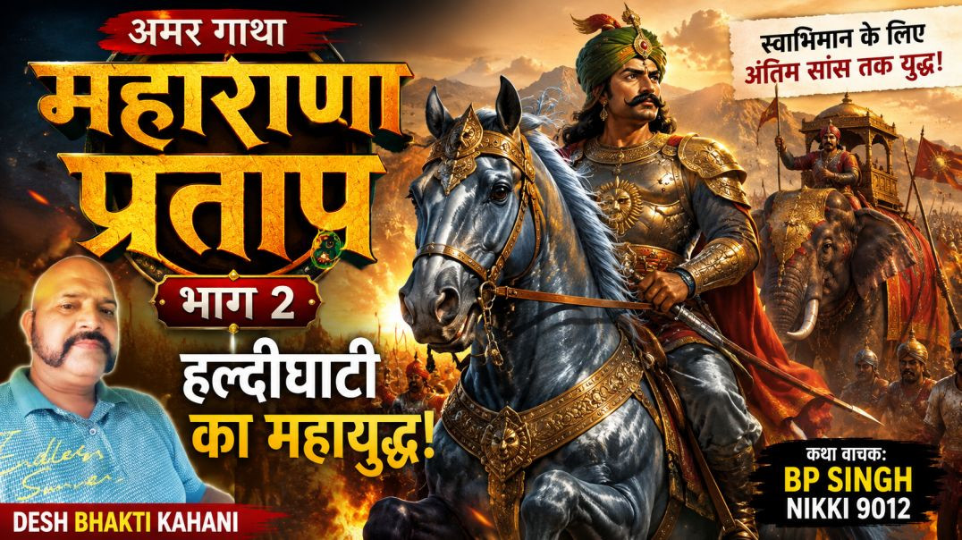अमर गाथा महाराणा प्रताप भाग 2 | Desh Bhakti Kahani | Maharana Pratap Story | BP Singh | Nikki 9012