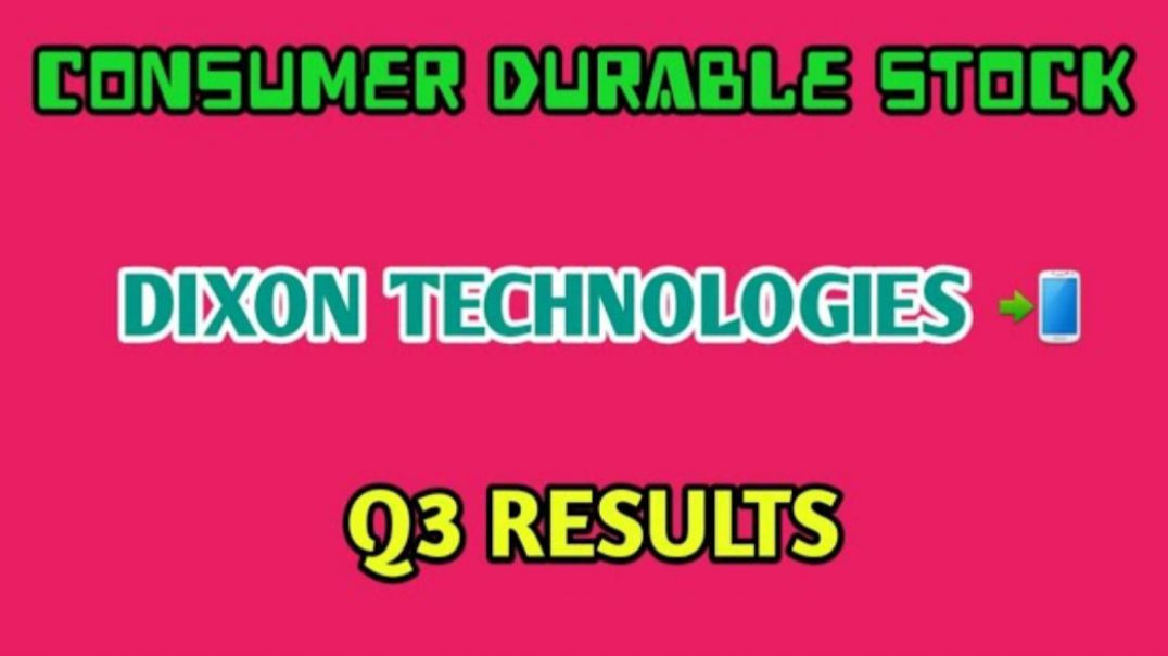 ⁣DIXON TECHNOLOGIES Q3 RESULTS 2025🔷️DIXON TECHNOLOGIES🔴Q3 RESULTS 2025 @ STOCK MARKET PLANNER (1)