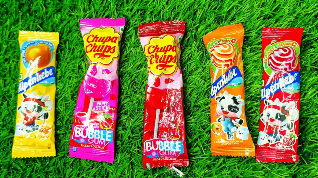 ⁣Satisfying Video Asmr Lollipops Candy unboxing video asmr opening video and chocolate gummy candy