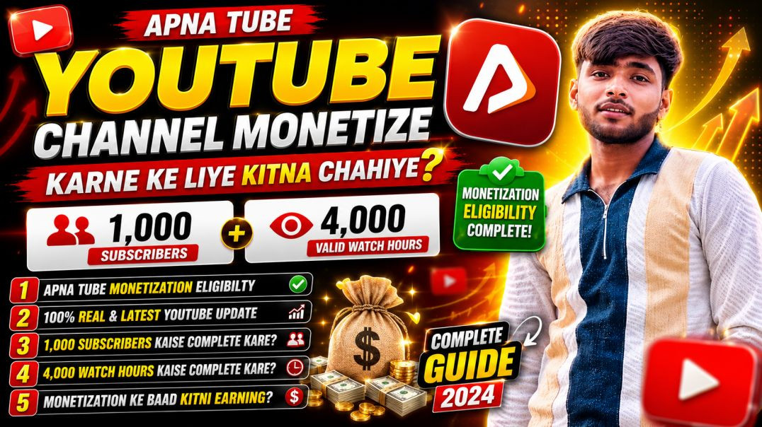 ⁣Apna tube se paisa kaise kamaye | apna tube monitization criteria | #apnatube #justhelping
