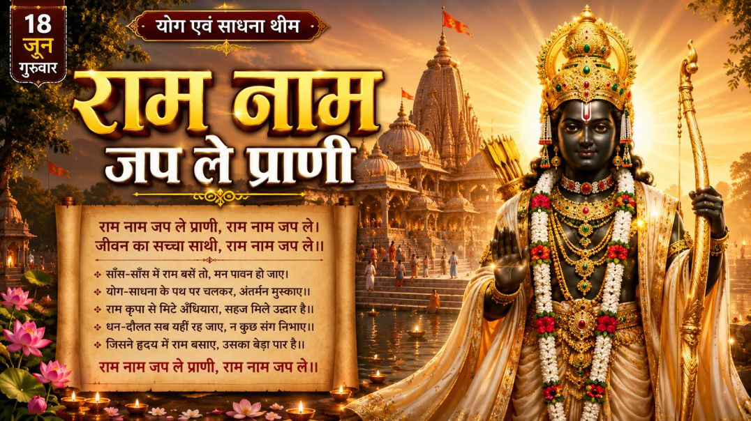⁣⁣राम नाम जप ले प्राणी | Ram Naam Jap Le Prani | योग एवं साधना विशेष भजन | Shri Ram Bhajan 2026