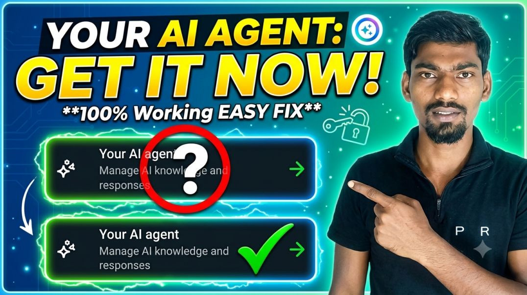 ⁣WhatsApp Business Your AI Agent Feature Kaise Laye? | AI Agent Missing Problem Fix 🛠