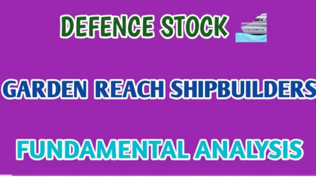 ⁣GARDEN REACH SHIPBUILDERS FUNDAMENTAL ANALYSIS🛶GARDEN REACH SHIPBUILDERS @ STOCK MARKET PLANNER
