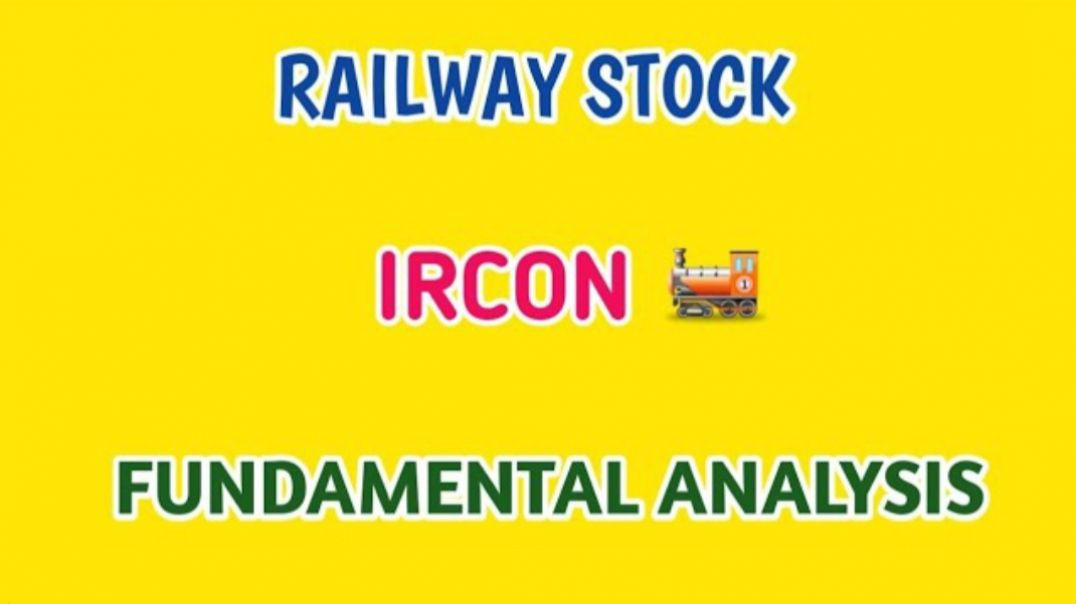 ⁣IRCON FUNDAMENTAL ANALYSIS🔴IRCON🔷️FUNDAMENTAL ANALYSIS💥RAILWAY STOCKS @ STOCK MARKET PLANNER