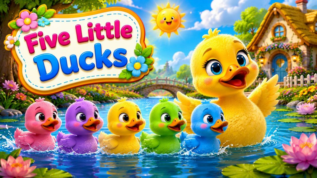 ⁣VN20260627_25 Little Ducks Went Out One Day 🦆 | Super Cute Nursery Rhyme | Kids Songs & Baby Rhy