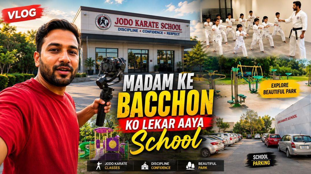 ⁣MADAM KE BACCHON KO LEKAR AAYA SCHOOL 😲 #shanukevlogs