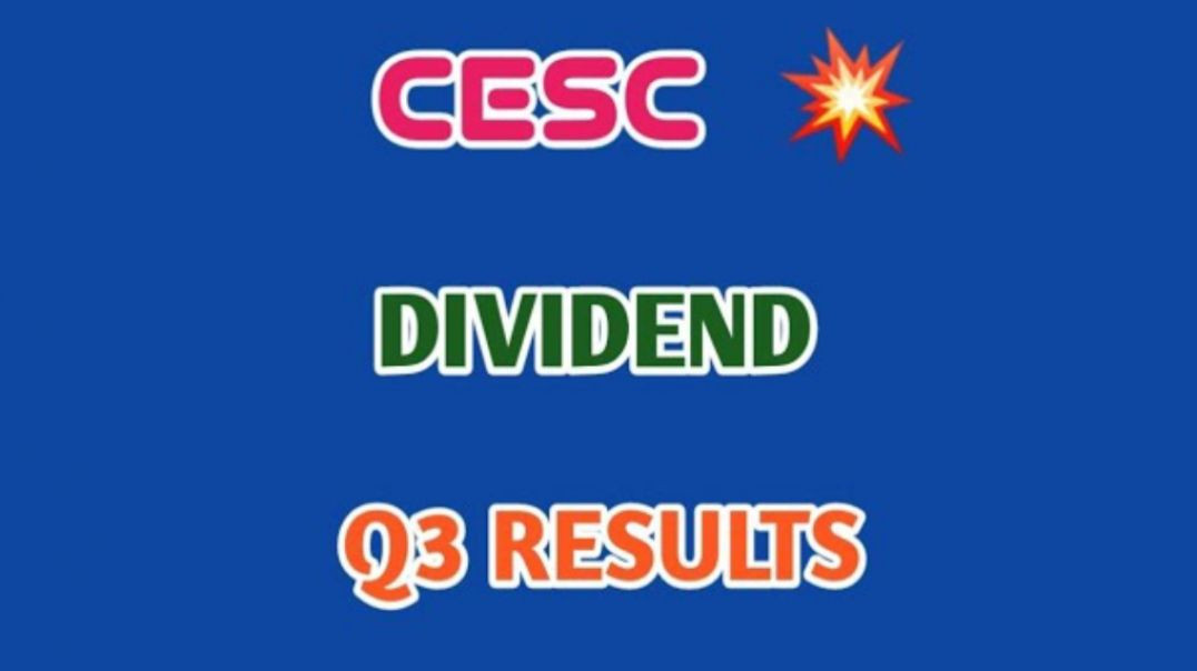 ⁣CESC Q3 RESULT🔷️CESC LTD🔴Q3 RESULT🔥INTERIM DIVIDEND💥DIVIDEND @ STOCK MARKET PLANNER