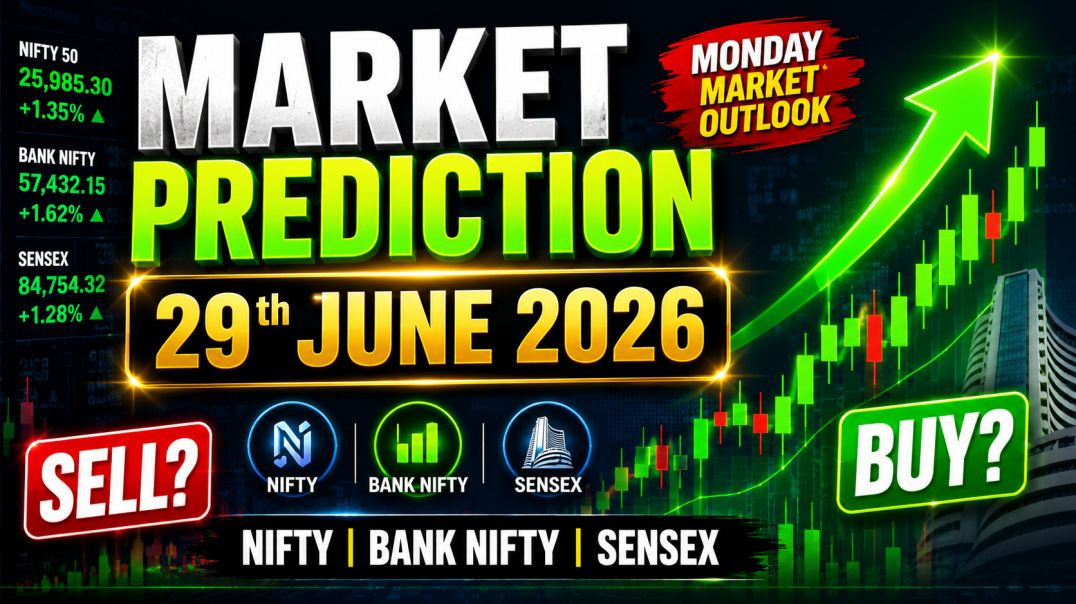 ⁣MARKET PREDICTION ON 29TH JUNE 2026🔵STOCK MARKET PLANNER