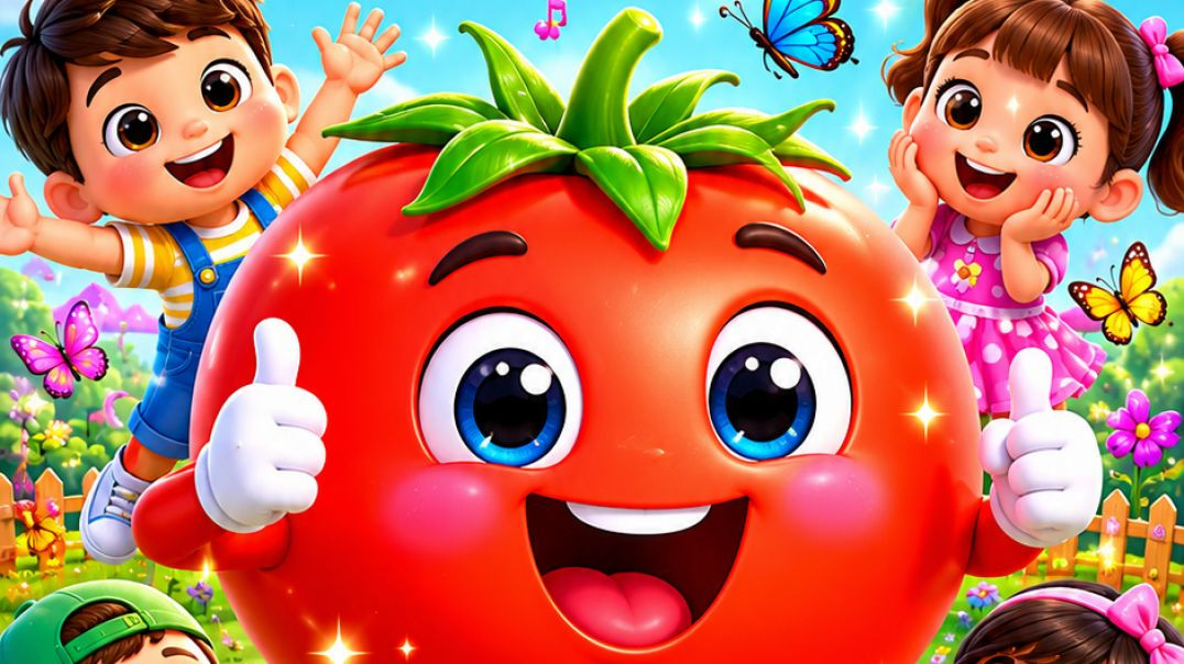 ⁣VN20260602_🍅 टमाटर की मजेदार कहानी | लाल टमाटर बड़े मज़ेदार 😄 | Hindi Rhymes for Kids175601