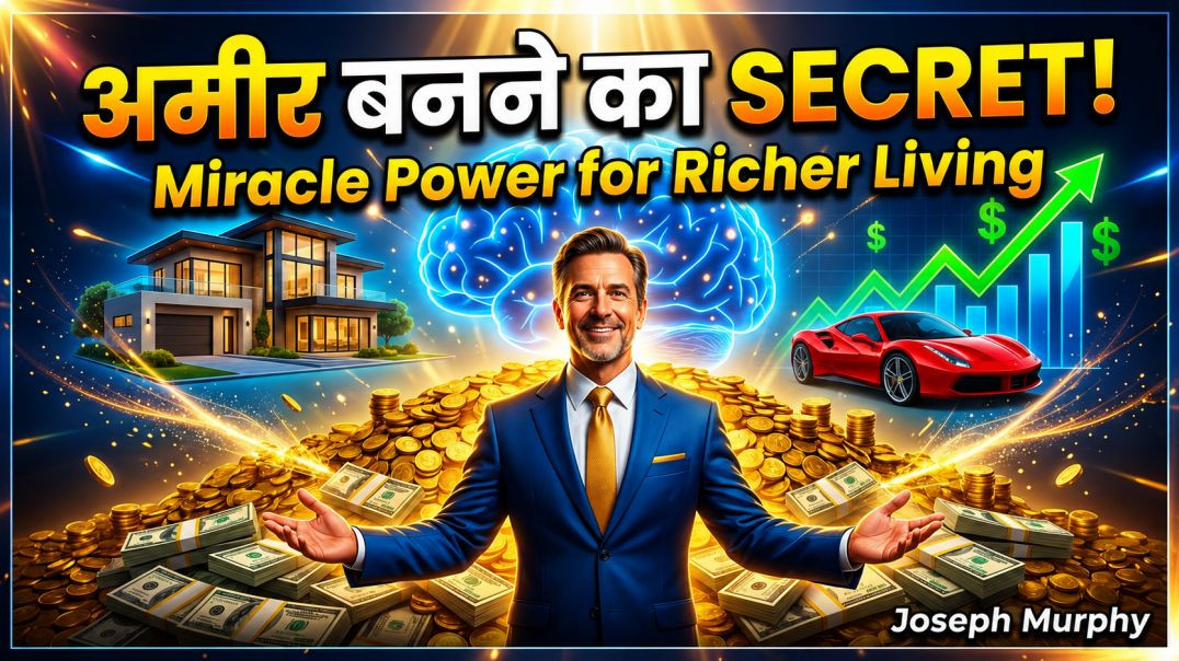 ⁣अमीर बनने का असली मानसिक राज | Miracle Power for Richer Living Book Summary in Hindi | Joseph Murphy