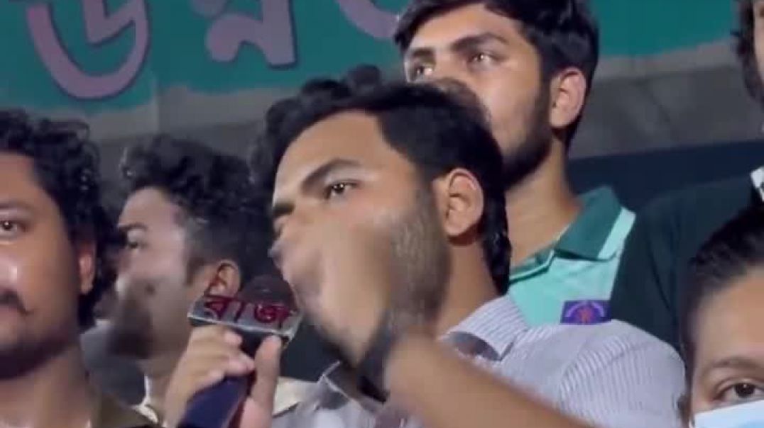 ⁣Fiery Speech By A Brave Hindu Student From Dhaka University After Bangladeshi Jihadis Protested