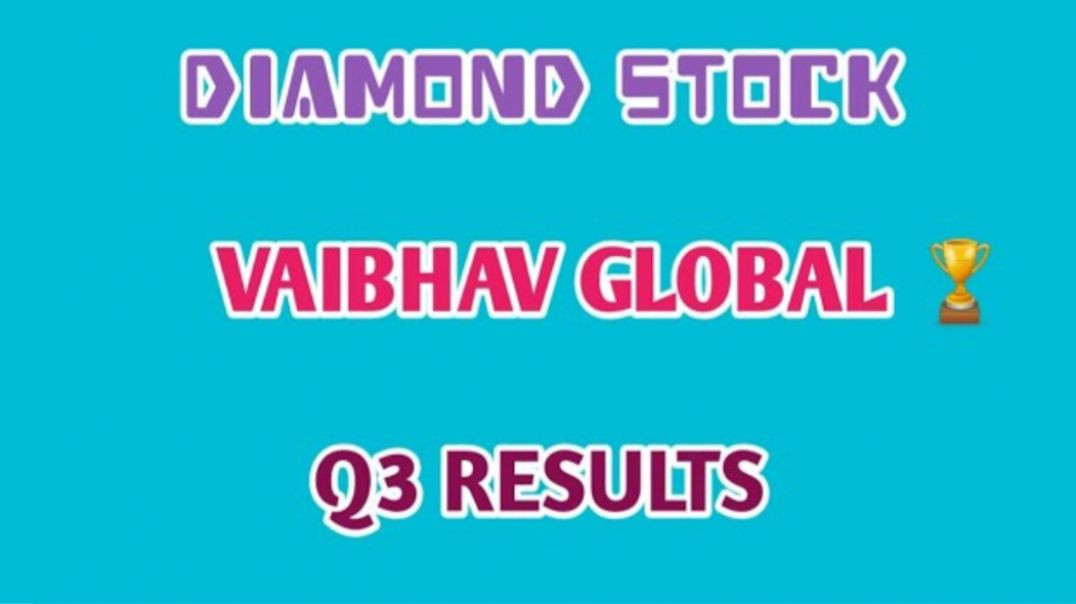 ⁣VAIBHAV GLOBAL Q3 RESULTS 2025🔥VAIBHAV GLOBAL🔴Q3 RESULTS 2025🔷️DIVIDEND @ STOCK MARKET PLANNER