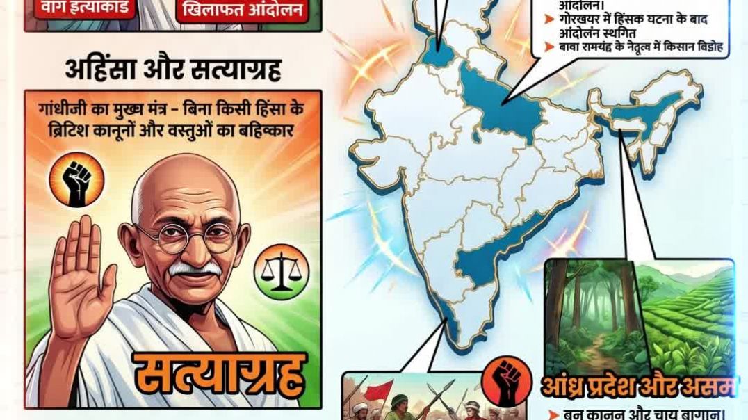 Asahyog Andolan 🇮🇳 | Bina Hathiyar Ki Azaadi Ki Ladai | Gandhi Ji Ka Maha Andolan 🔥 | #shorts