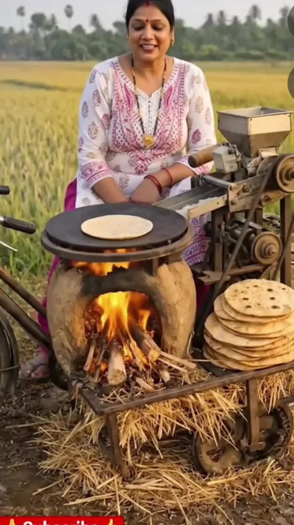 साइकल की रोटी बनाने वाली मशीन