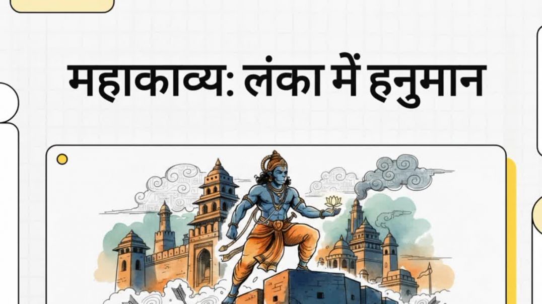 ⁣Mahakavya Lanka Mein Hanuman