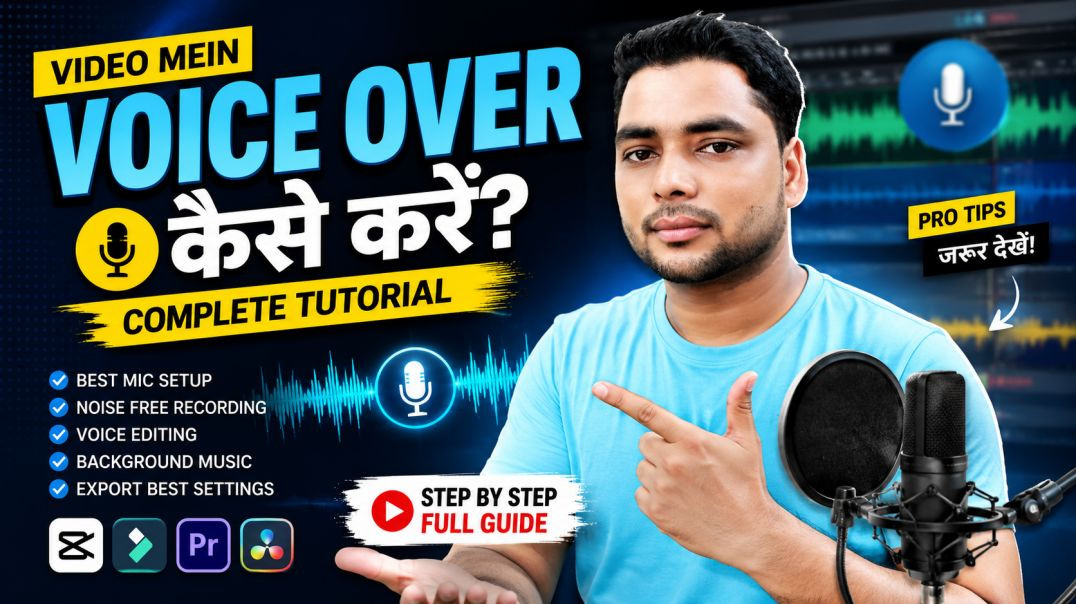 ⁣🎤 Video Mein Voice Over Kaise Kare? | Mobile Se Professional Voice Over Tutorial 2026 #shanukasafar