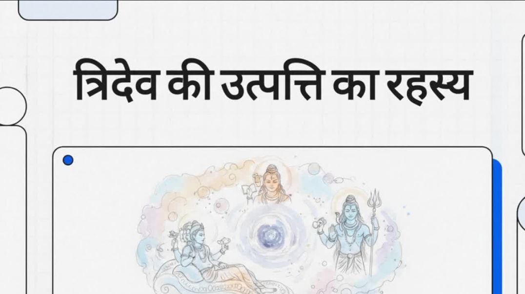 ⁣Tridev ki utpati Ka rahasya