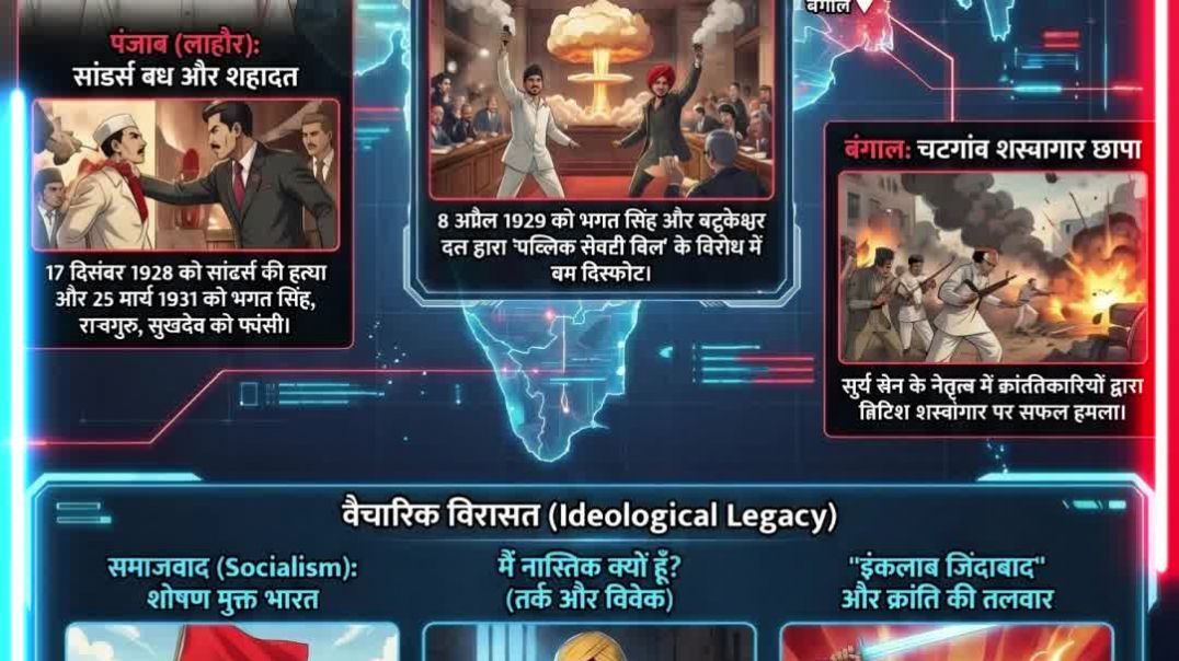 ⁣Bhagat Singh Aur Saathiyon Ki Kranti ⚔🔥 | British Raj Ka Sabse Bada Challenge 🇮🇳 | #shorts