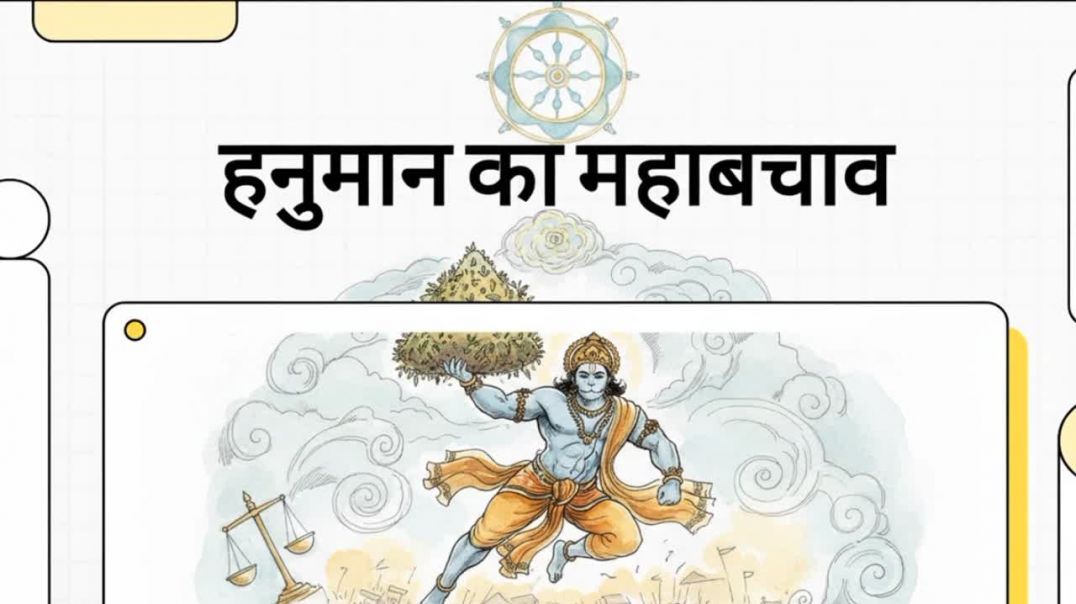 ⁣Hanuman Ka maha bachhav