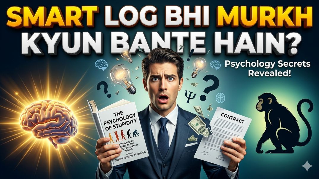 ⁣जीनियस लोग बेवकूफी क्यों करते हैं | The Psychology of Stupidity Book Summary | Jean-François Marmion