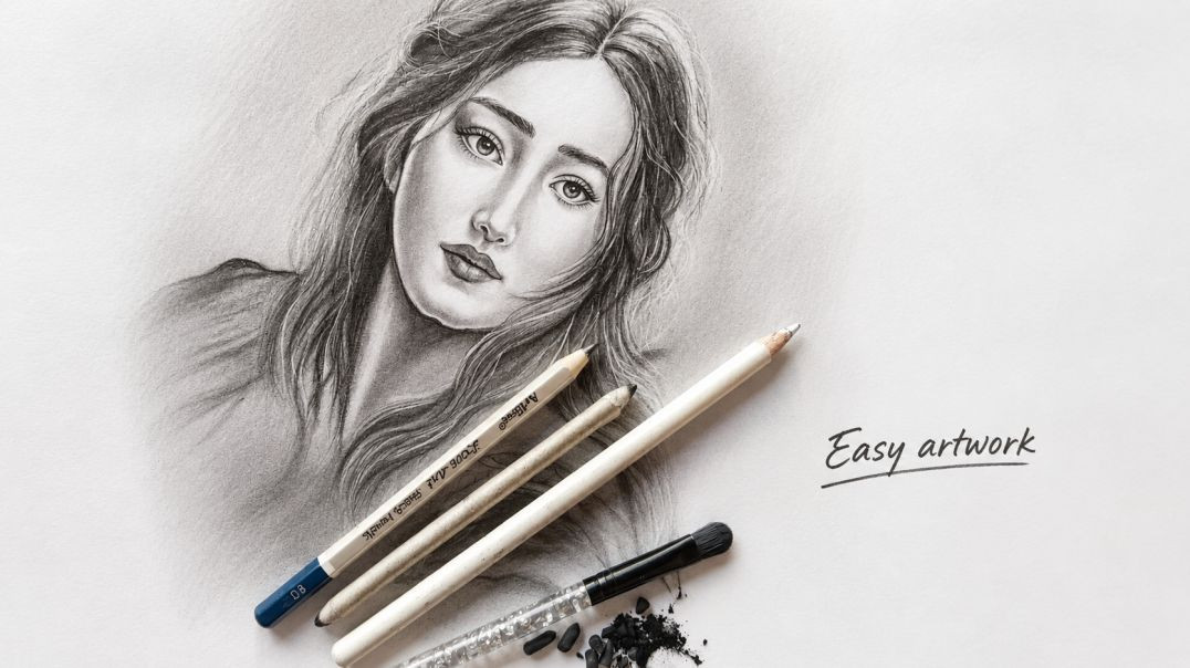 Easy Pencil Sketch Drawing for Beginners 🖤