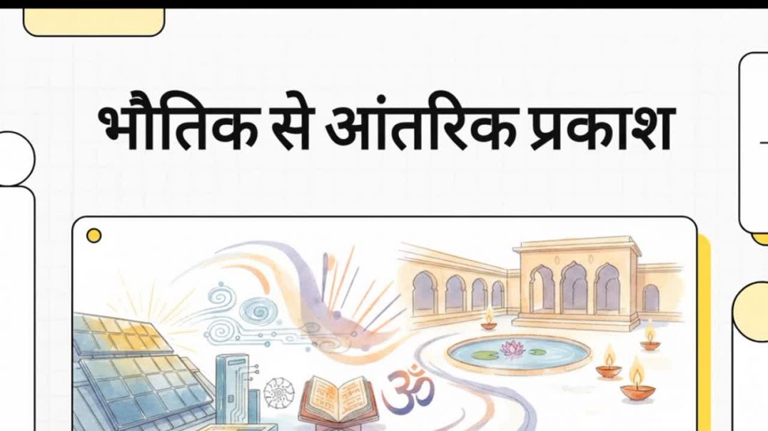 ⁣Bhautik se aantrik Prakash