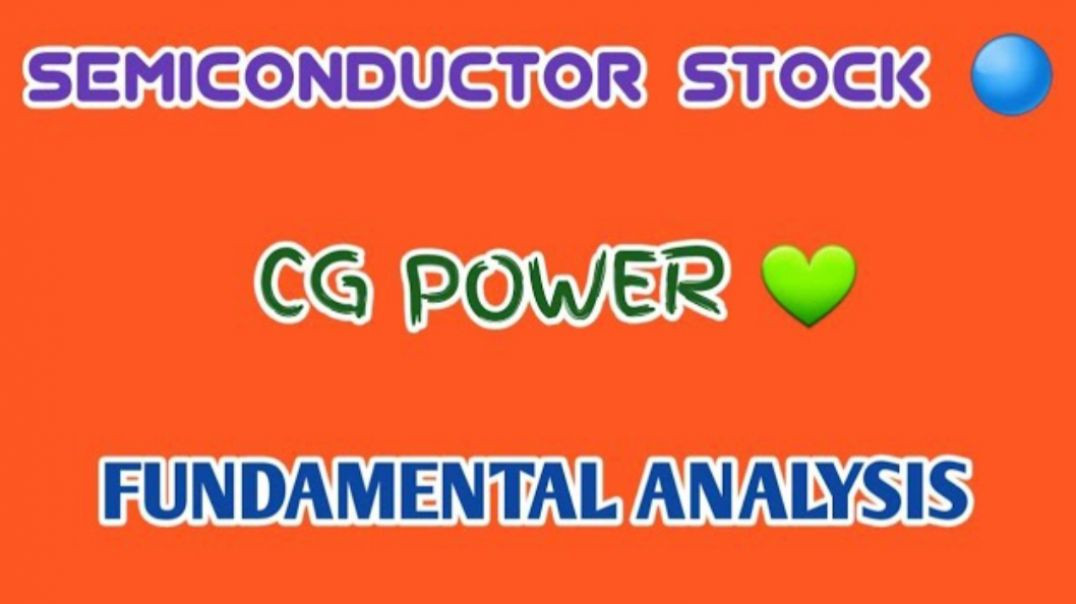 ⁣CG POWER FUNDAMENTAL ANALYSIS💥CG POWER🔴FUNDAMENTAL ANALYSIS @ STOCK MARKET PLANNER