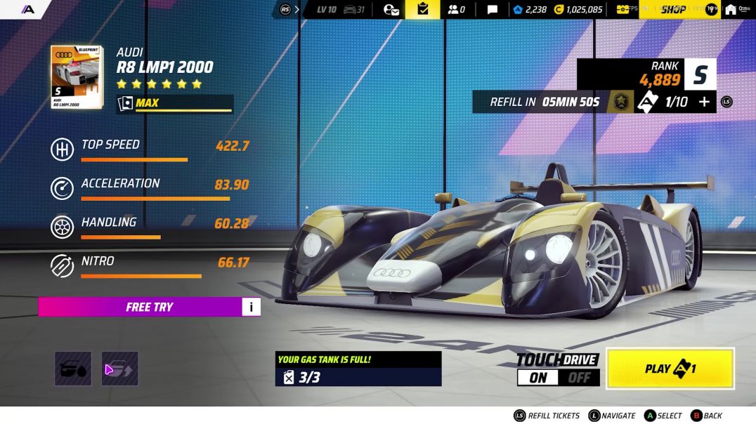 Audi R8 LMP1 2000 Event Showcase
