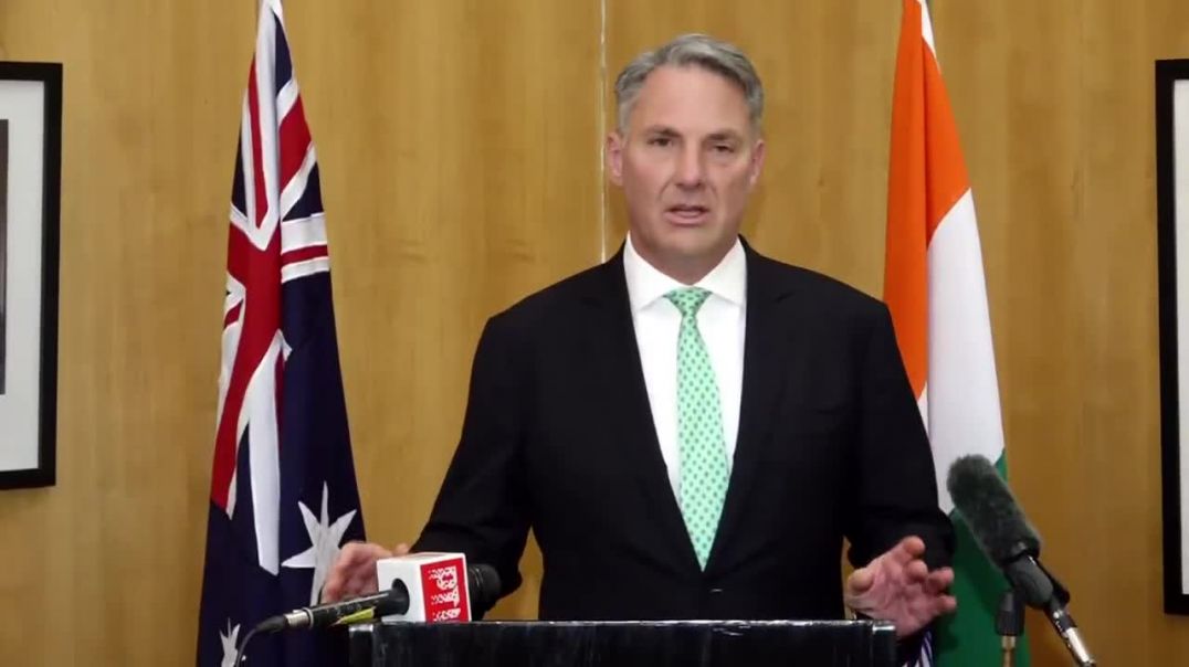 ⁣Australian Def Min Richard Marles after meeting RM Rajnath Singh