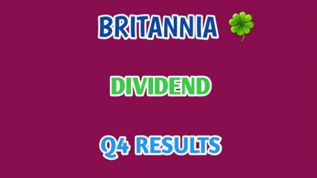 ⁣BRITANNIA Q4 RESULTS🔴BRITANNIA SHARE🔷️DIVIDEND🍀Q4 RESULTS⚡STOCK MARKET @ STOCK MARKET PLANNER