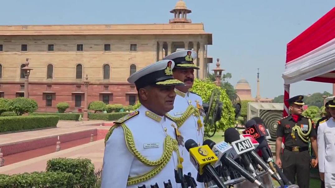 ⁣New Indian Navy Chief Adm K Swaminathan takes charge as CNS