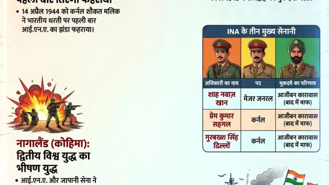 ⁣Singapore Se Bharat Tak 🇮🇳⚔️ | Azad Hind Fauj Ka Aitihasik Safar | Netaji Bose Story 🔥 | #shorts