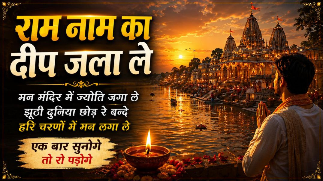 ⁣जीवन बदल देने वाला राम भजन ❤️राम नाम का दीप जला ले /Very Emotional Ram Bhajan