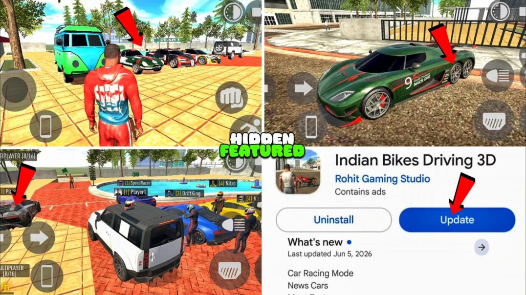 ⁣New Update 🤯 Indian Bike Driving 3d