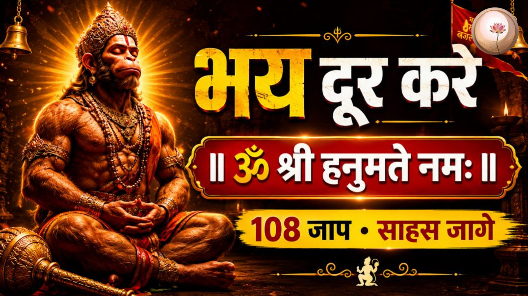 ⁣Powerful Hanuman Mantra 2026 | ॐ श्री हनुमते नमः | 108 Jap | 4K Ultra HD