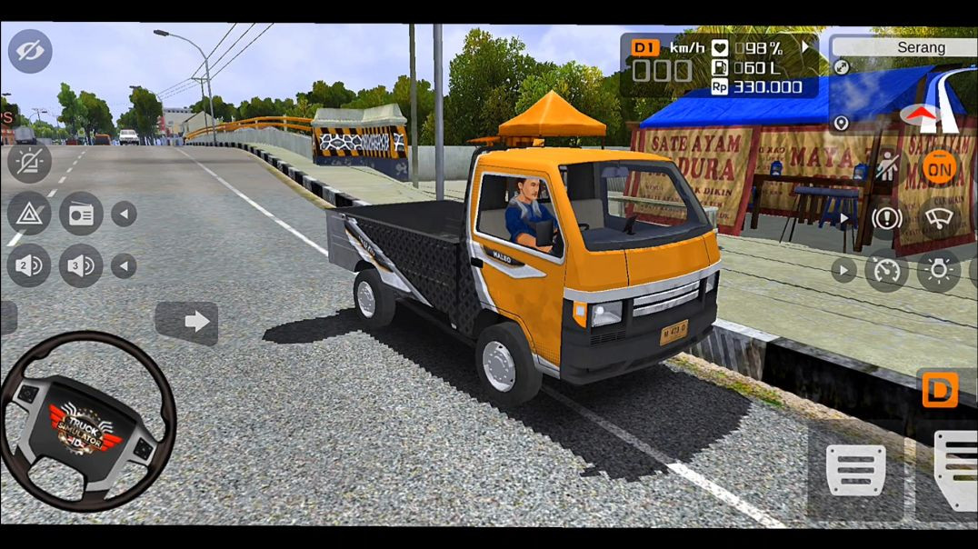 ⁣🥰Mini Truck simulator game with highly realistic Indonesian environment and cargos #2