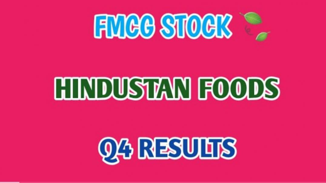 ⁣HINDUSTAN FOODS Q4 RESULT🔴HINDUSTAN FOODS🍀Q4 RESULT🔷️STOCK MARKET @ STOCK MARKET PLANNER