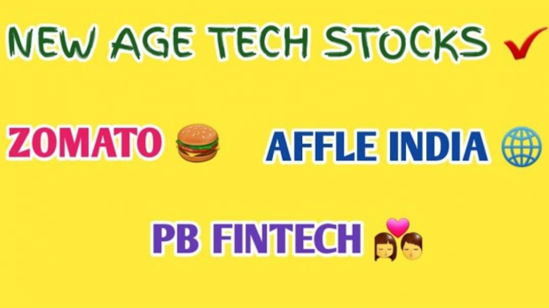 NEW AGE TECH STOCKS INDIA💚ZOMATO SHARE🔴AFFLE INDIA🔥PB FINTECH @ STOCK MARKET PLANNER