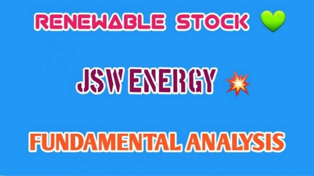 ⁣JSW ENERGY FUNDAMENTAL ANALYSIS💥JSW ENERGY💚FUNDAMENTAL ANALYSIS @ STOCK MARKET PLANNER