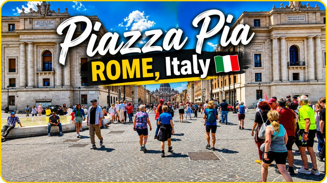 ⁣रोम इटली 🇮🇹 - ये है रोम शहर का Piazza Pia, Square